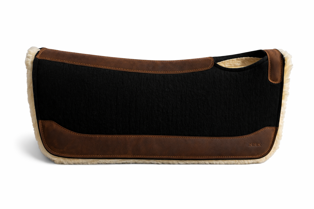 Gold Standard Merino Wool/Sheep fleece Saddle Pad – 32” x 32” 1"